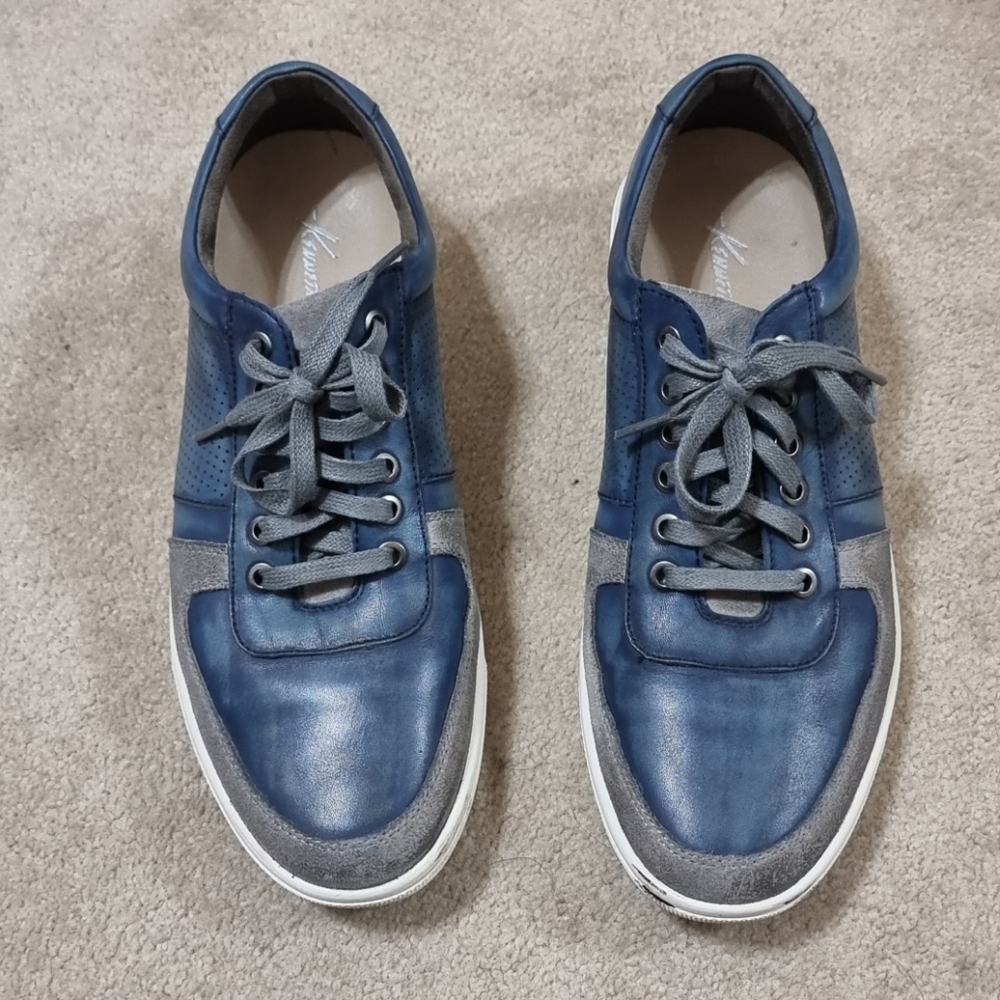 Keneth Cole Blue Leather New York Sneakers